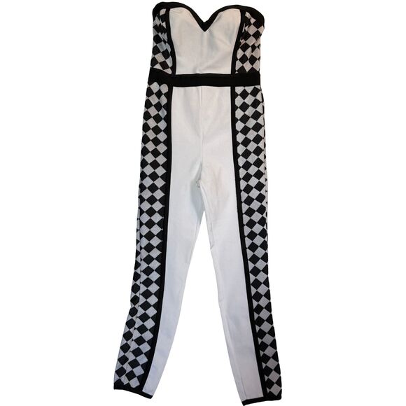 WOW Couture Strapless Harlequin Jumpsuit – NWT – Size Medium - Picture 1 of 4